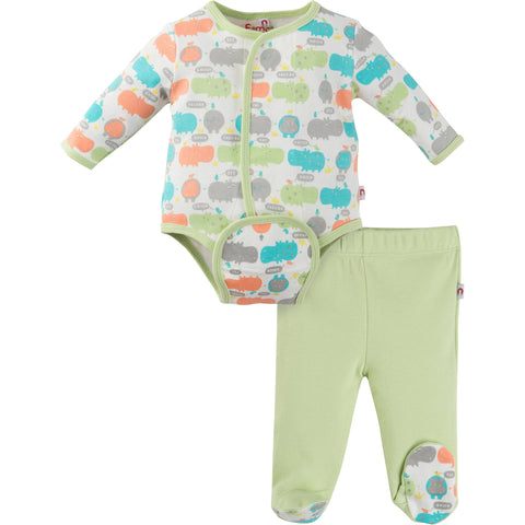 Uni Hippo Bodysuit Set