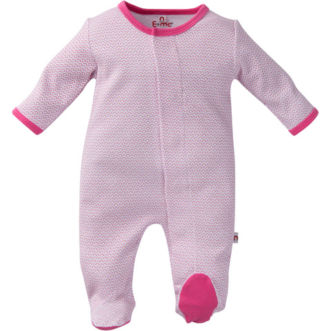 Rainbow Footie Pink/Red